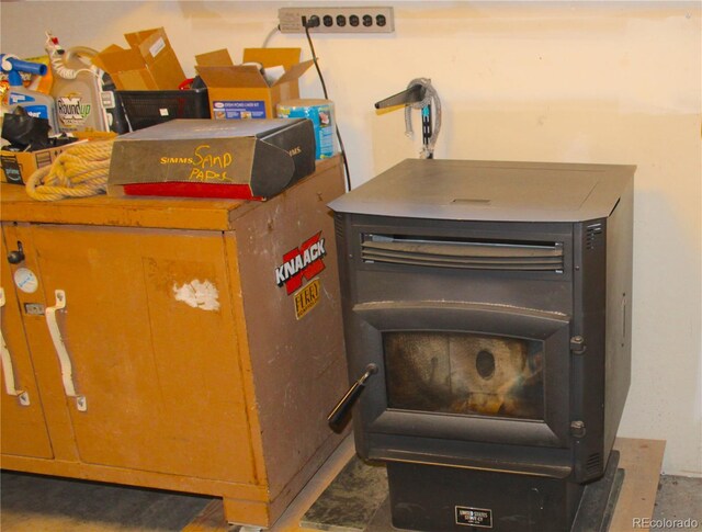 975 Windmill Dr, Hartsel, CO 80449 - detailed view of a wood stove