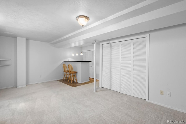 8761 Cloverleaf Cir, Parker, CO 80134 - finished below grade area with carpet flooring and a textured ceiling