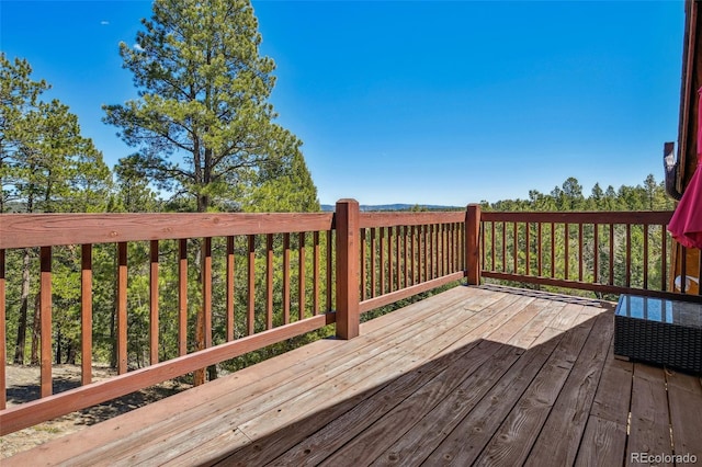 320 Summit Rd, Woodland Park, CO 80863 - view of wooden deck
