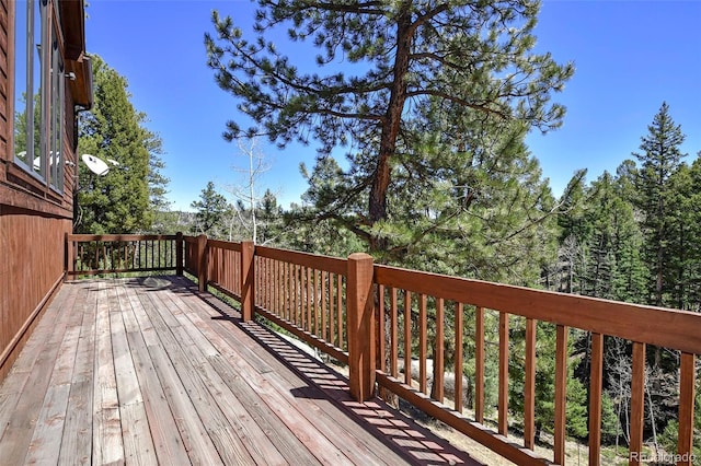 320 Summit Rd, Woodland Park, CO 80863 - view of wooden deck