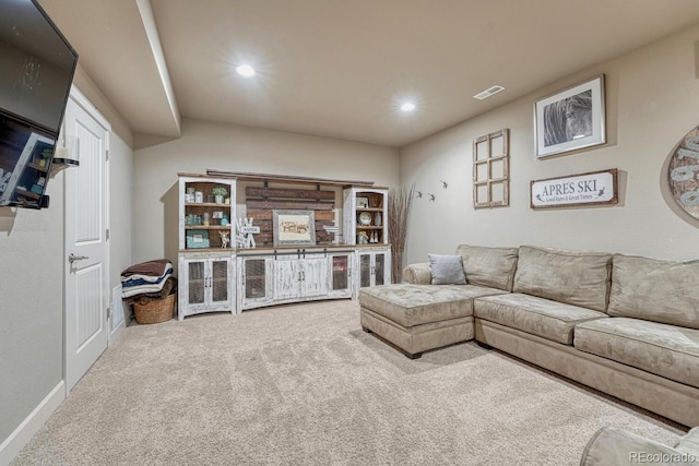 15235 W Iliff Ave, Lakewood, CO 80228 - living area with carpet, baseboards, and recessed lighting