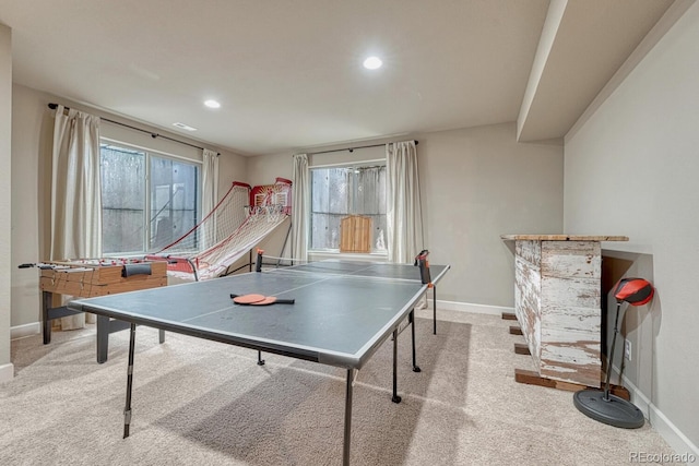 15235 W Iliff Ave, Lakewood, CO 80228 - game room featuring carpet flooring, baseboards, and recessed lighting