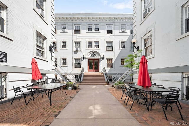 215 E 11th Ave Unit D5, Denver, CO 80203 - view of patio featuring stairs and french doors