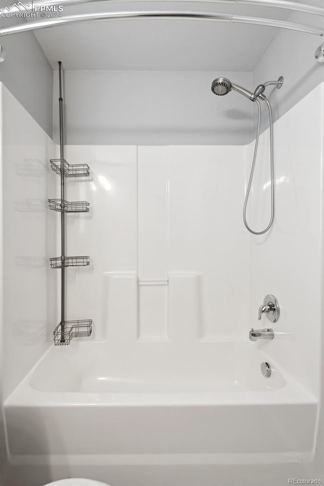 bathroom featuring bathing tub / shower combination