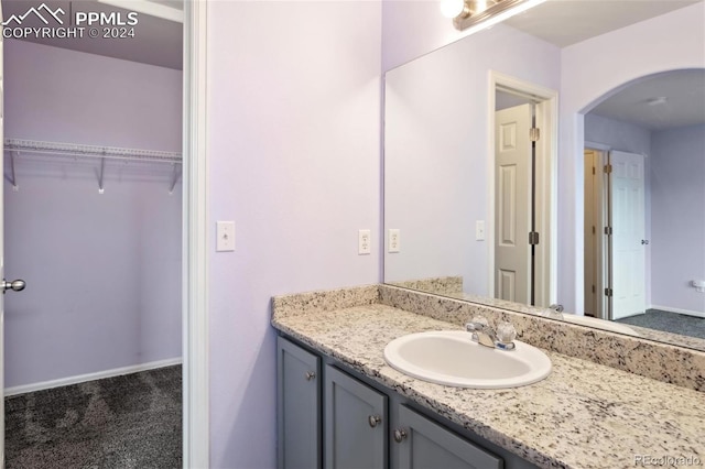 bathroom featuring vanity