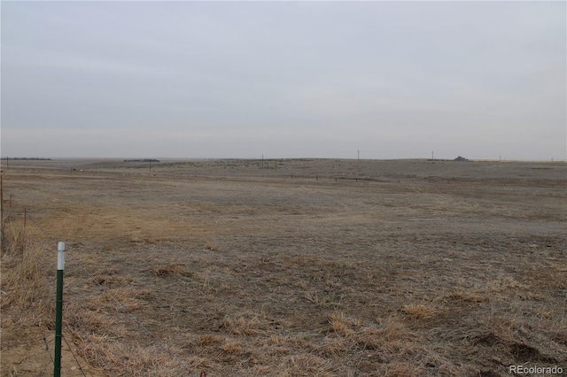 view of landscape featuring a rural view