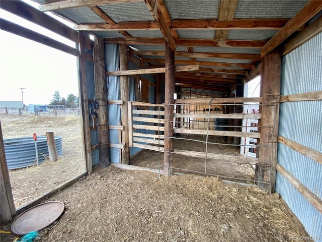 view of horse barn