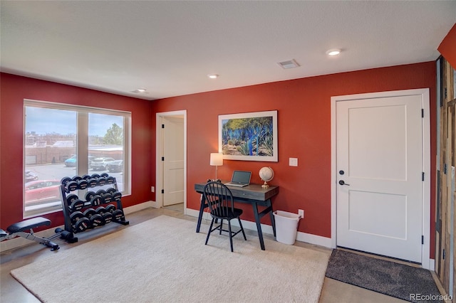 5125 W 29th Ave Unit 1, Denver, CO 80212 - office with baseboards and recessed lighting