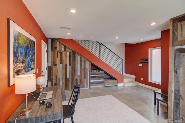 5125 W 29th Ave Unit 1, Denver, CO 80212 - office with concrete flooring, recessed lighting, and baseboards