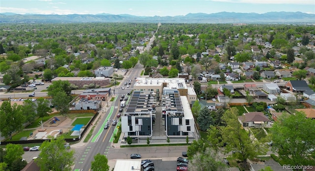 5125 W 29th Ave Unit 1, Denver, CO 80212 - aerial view of residential area featuring a mountain backdrop