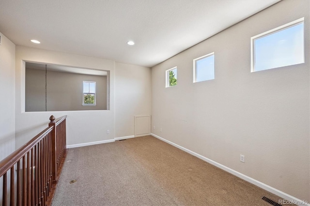 10205 Bluffmont Dr, Lone Tree, CO 80124 - basement with carpet flooring and recessed lighting