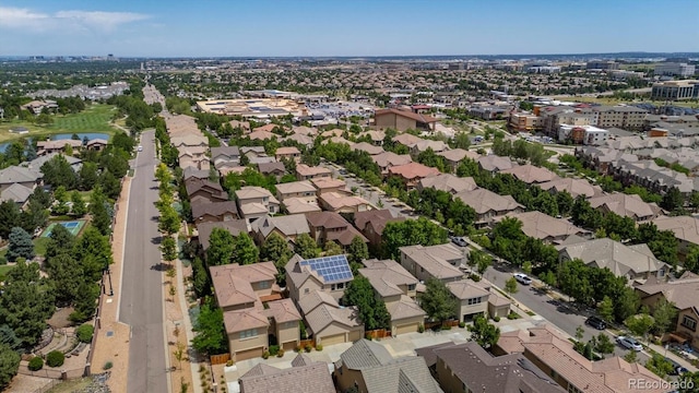 10205 Bluffmont Dr, Lone Tree, CO 80124 - aerial overview of property's location with nearby suburban area