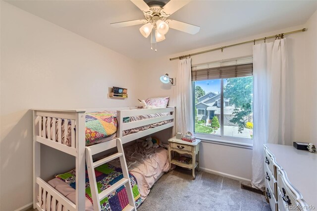 728 Poppywood Pl, Highlands Ranch, CO 80126 - bedroom featuring carpet floors, baseboards, and a ceiling fan