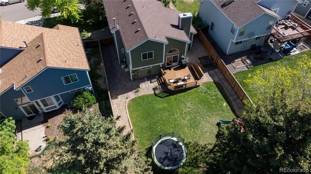 728 Poppywood Pl, Highlands Ranch, CO 80126 - aerial perspective of suburban area