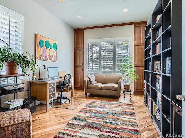 5092 S Allison Way, Littleton, CO 80123 - office featuring healthy amount of natural light, recessed lighting, and light wood-style flooring