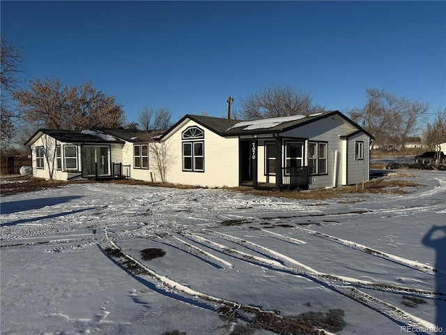 view of ranch-style home