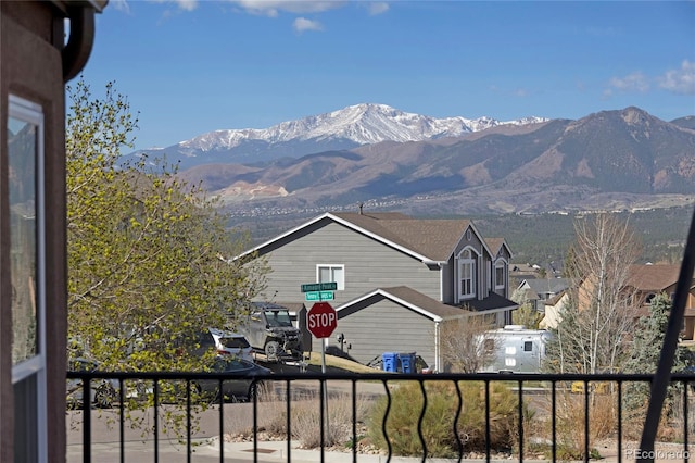 view of mountain backdrop