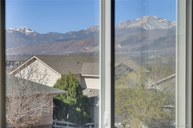 view of mountain backdrop