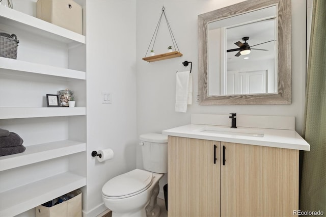 3101 W 47th Ave Unit 14, Denver, CO 80211 - bathroom with vanity and a ceiling fan