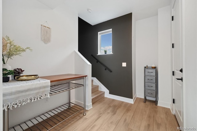 3101 W 47th Ave Unit 14, Denver, CO 80211 - stairs featuring wood finished floors and baseboards