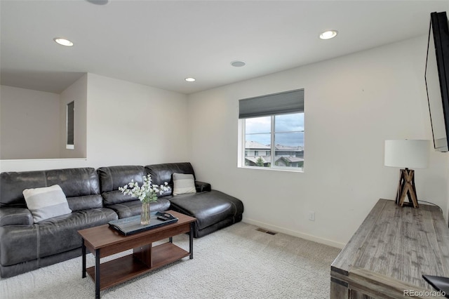 10906 Touchstone Loop, Parker, CO 80134 - living room featuring recessed lighting and light carpet