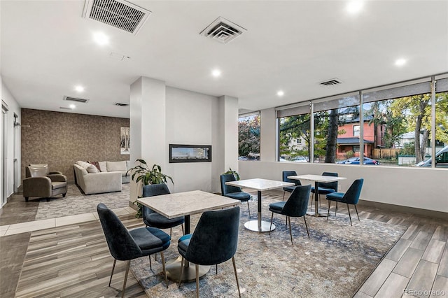 dining area featuring a wealth of natural light