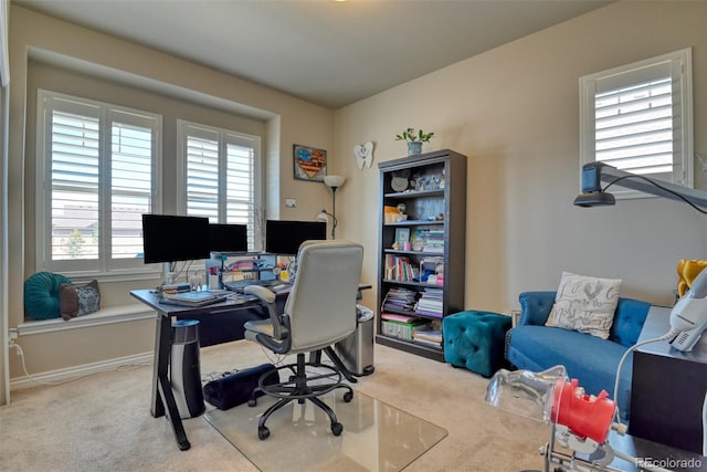 4544 Portillo Pl, Colorado Springs, CO 80924 - office area with carpet and baseboards