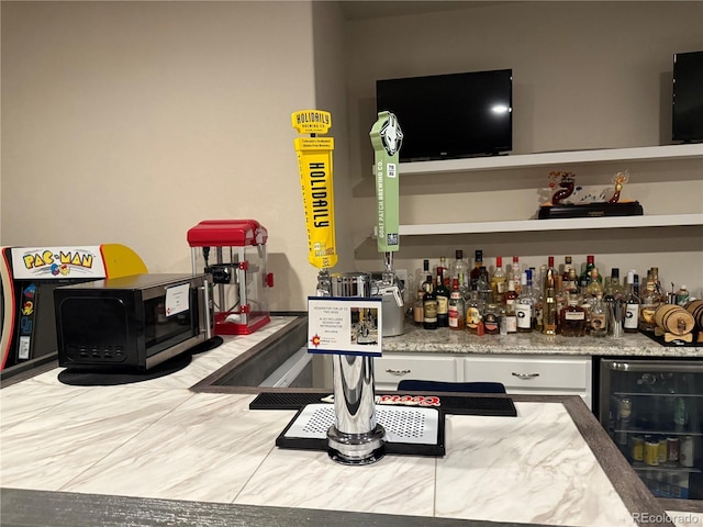 4544 Portillo Pl, Colorado Springs, CO 80924 - bar featuring a dry bar and wine cooler
