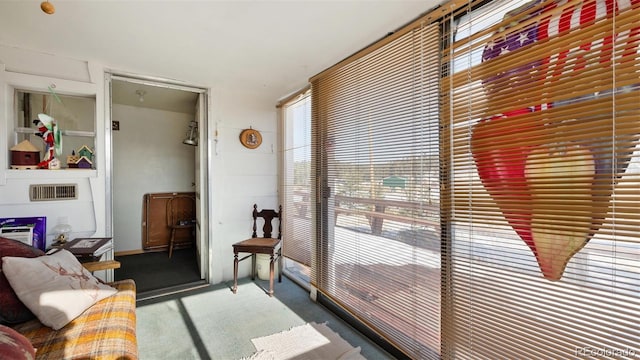 interior space with carpet floors