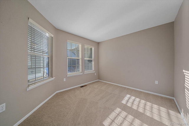 view of carpeted empty room