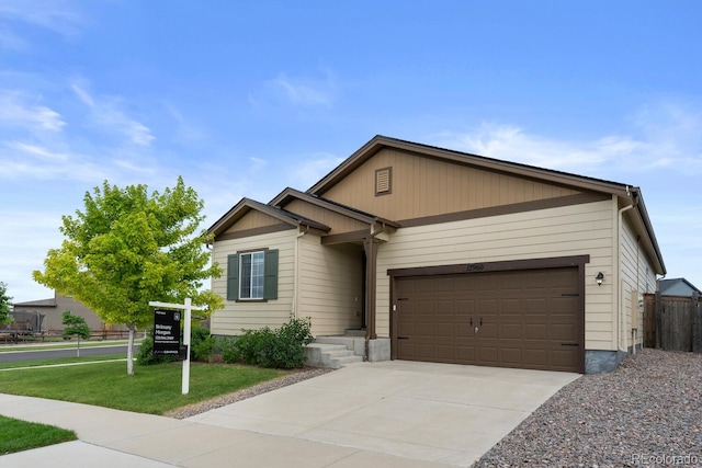 17960 Weymouth Ave, Parker, CO 80134 - ranch-style home with an attached garage and concrete driveway
