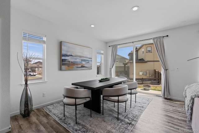 17960 Weymouth Ave, Parker, CO 80134 - dining room with wood finished floors and recessed lighting