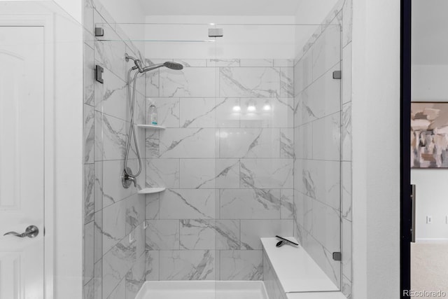 17960 Weymouth Ave, Parker, CO 80134 - bathroom with a marble finish shower