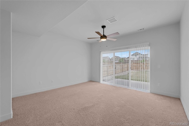 827 Forest Canyon Rd, Severance, CO 80550 - unfurnished room featuring ceiling fan, carpet floors, and baseboards