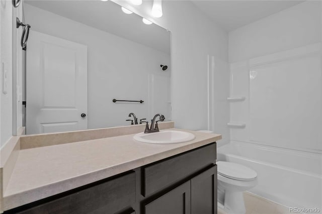 827 Forest Canyon Rd, Severance, CO 80550 - full bath featuring vanity, toilet, and  shower combination
