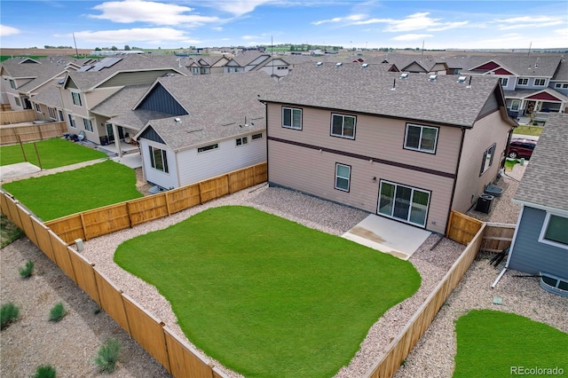 827 Forest Canyon Rd, Severance, CO 80550 - rear view of house with a residential view, a patio, and cooling unit
