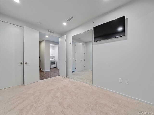 unfurnished bedroom featuring carpet