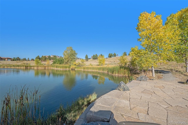 view of water feature