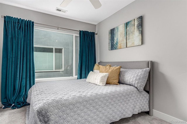 4922 Lowell Blvd Unit 2, Denver, CO 80221 - carpeted bedroom featuring baseboards and a ceiling fan