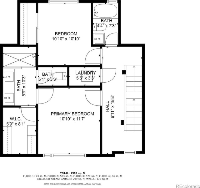 4922 Lowell Blvd Unit 2, Denver, CO 80221 - floor plan / room layout