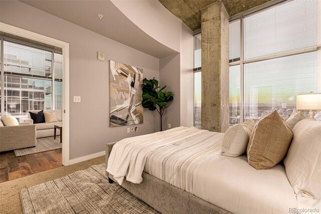1700 Bassett St Unit 2117, Denver, CO 80202 - bedroom featuring carpet and baseboards