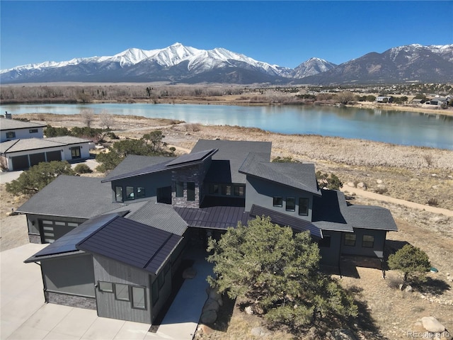 29918 Teal Run, Buena Vista, CO 81211 - aerial view of property and surrounding area featuring a water and mountain view