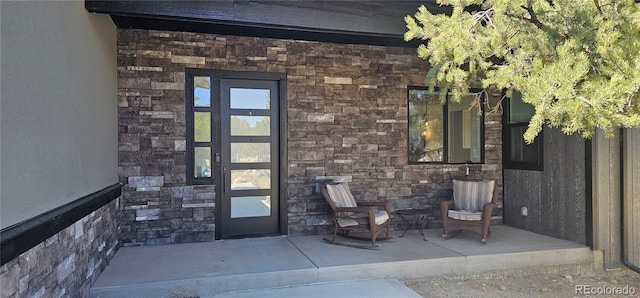 29918 Teal Run, Buena Vista, CO 81211 - property entrance featuring stone siding