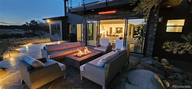 29918 Teal Run, Buena Vista, CO 81211 - view of patio featuring an outdoor living space with a fire pit