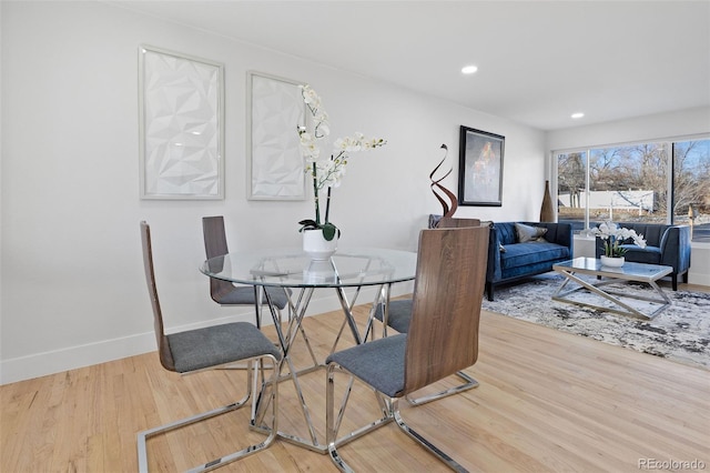 dining room featuring hardwood / wood-style floors