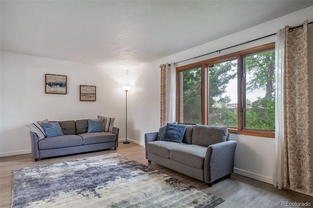 2276 S Dover Way, Lakewood, CO 80227 - living room featuring wood finished floors and baseboards