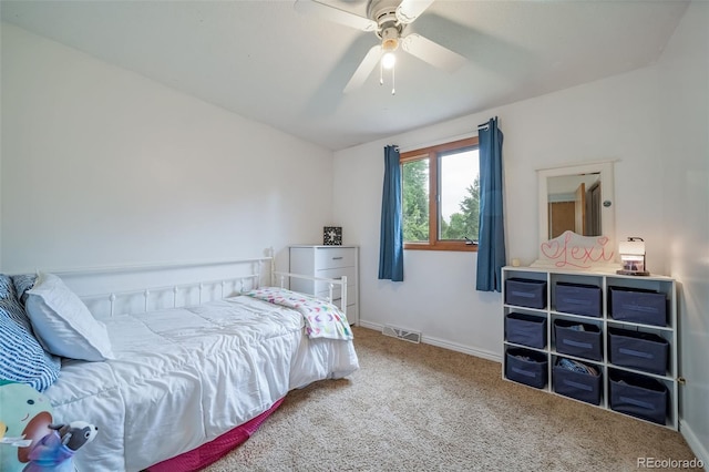 2276 S Dover Way, Lakewood, CO 80227 - bedroom featuring carpet, baseboards, and a ceiling fan
