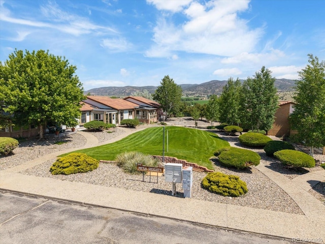 534 Crestone Ave, Salida, CO 81201 - view of front of property featuring a mountain view and a front lawn
