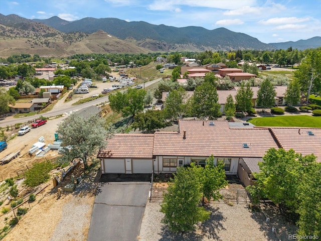 534 Crestone Ave, Salida, CO 81201 - aerial view of property and surrounding area featuring mountains