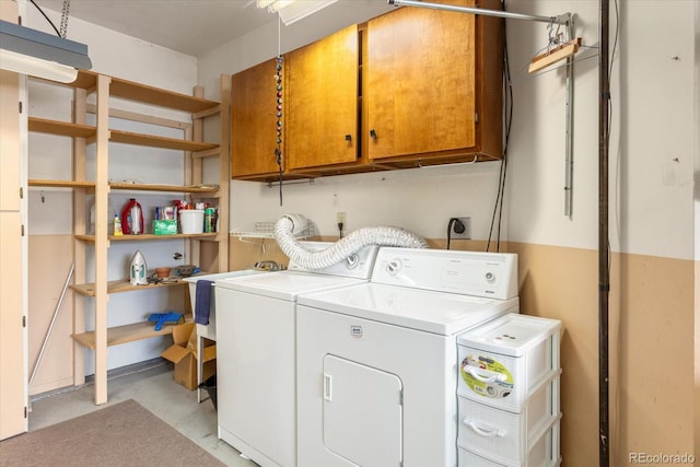 534 Crestone Ave, Salida, CO 81201 - laundry area with cabinet space and independent washer and dryer